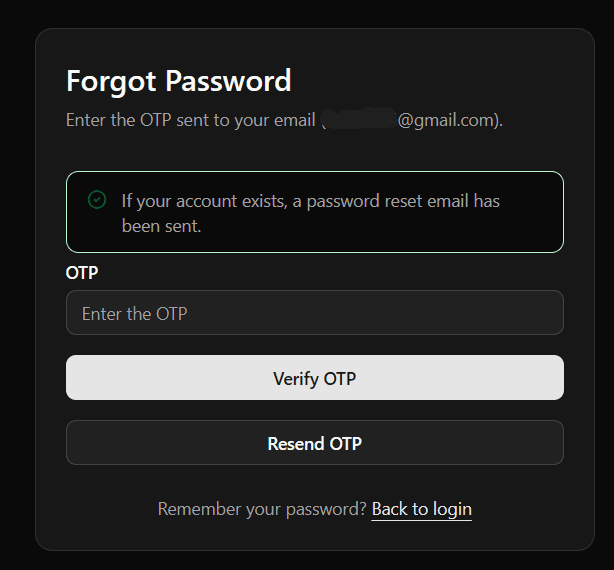 Reset Password