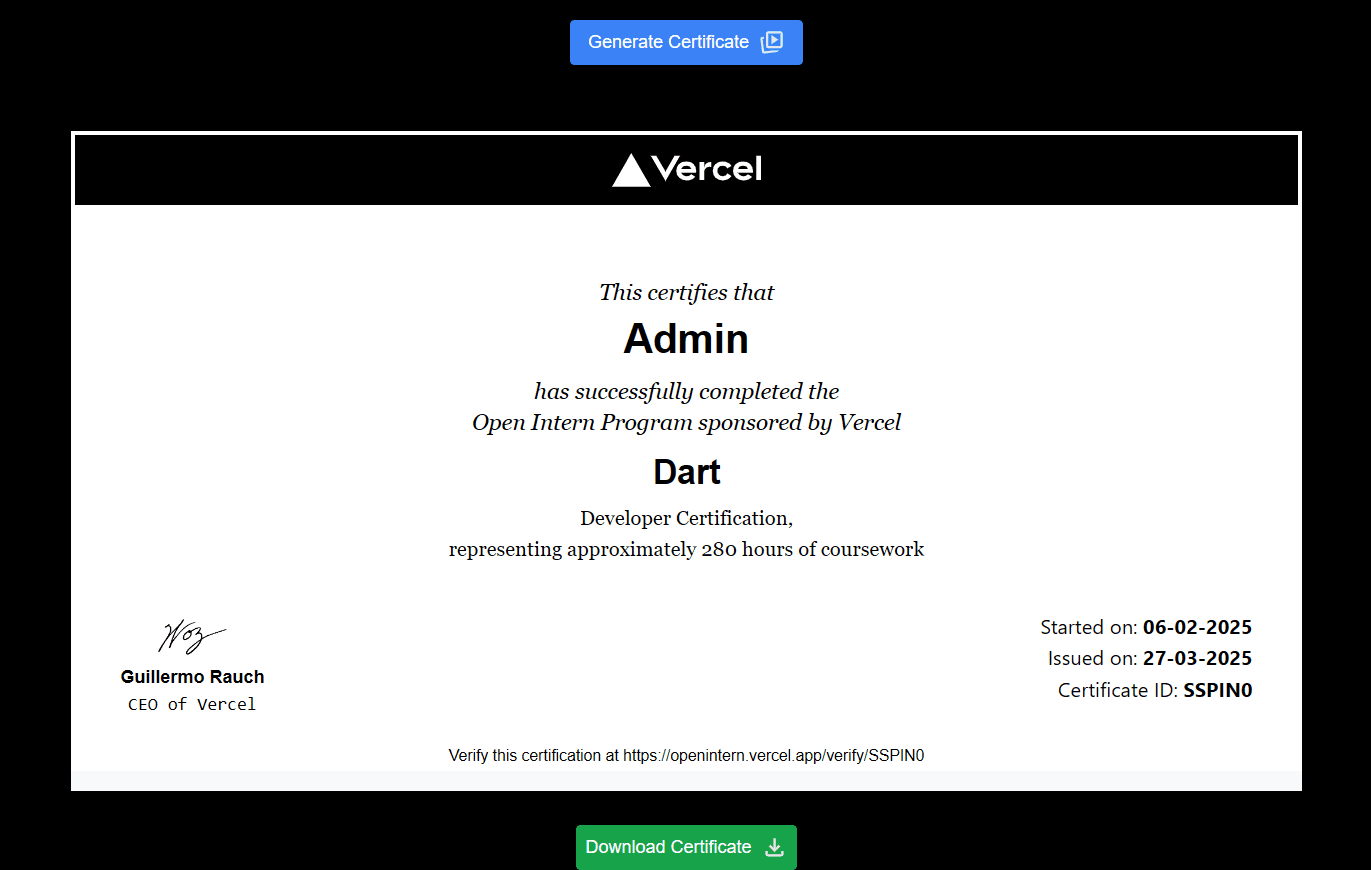 Generating Certificates