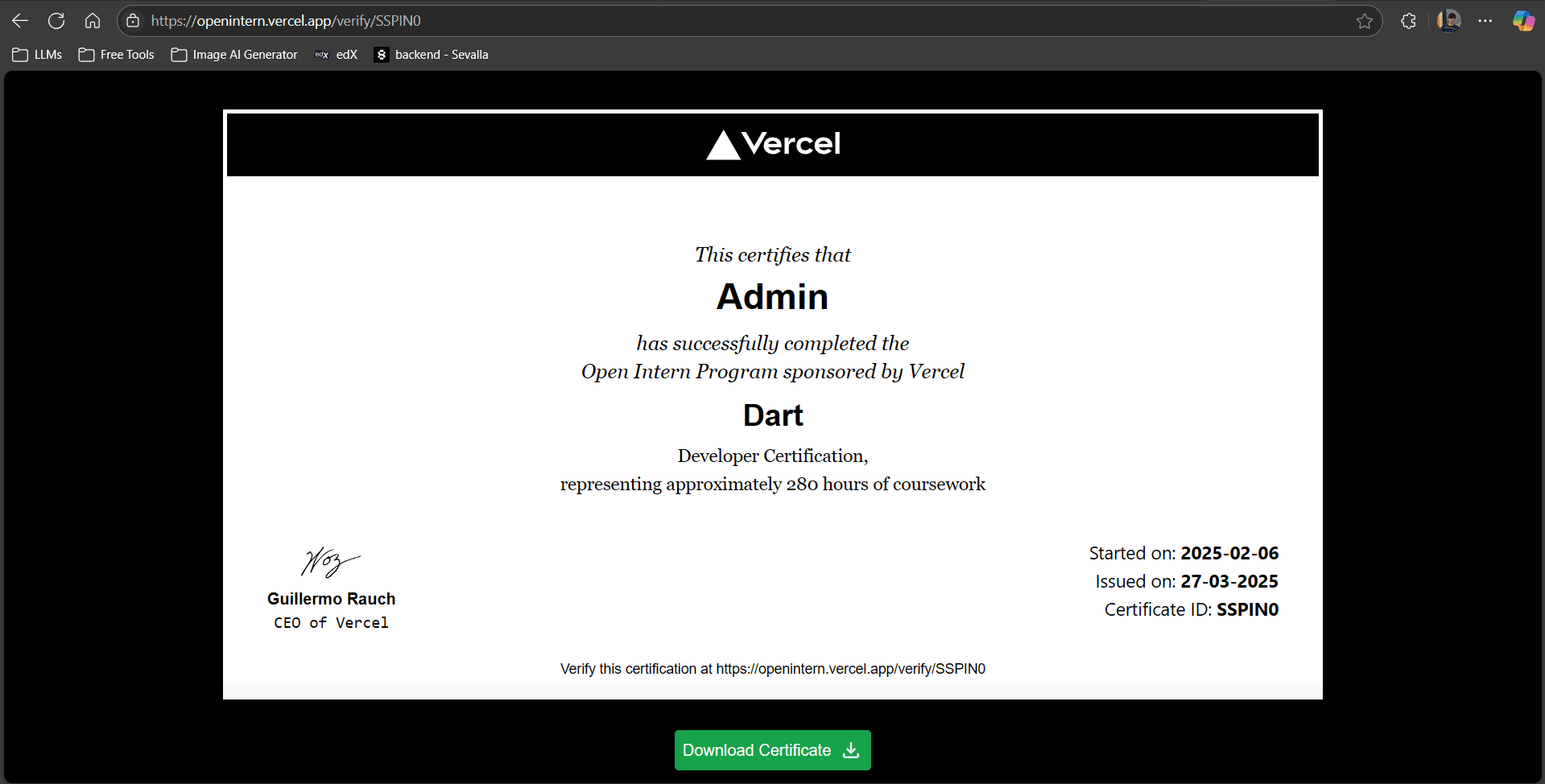 Verifying Certificates